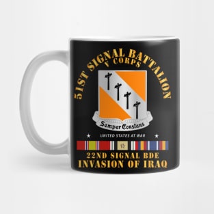 51st Signal Battalion - Invasion of Iraq Mug